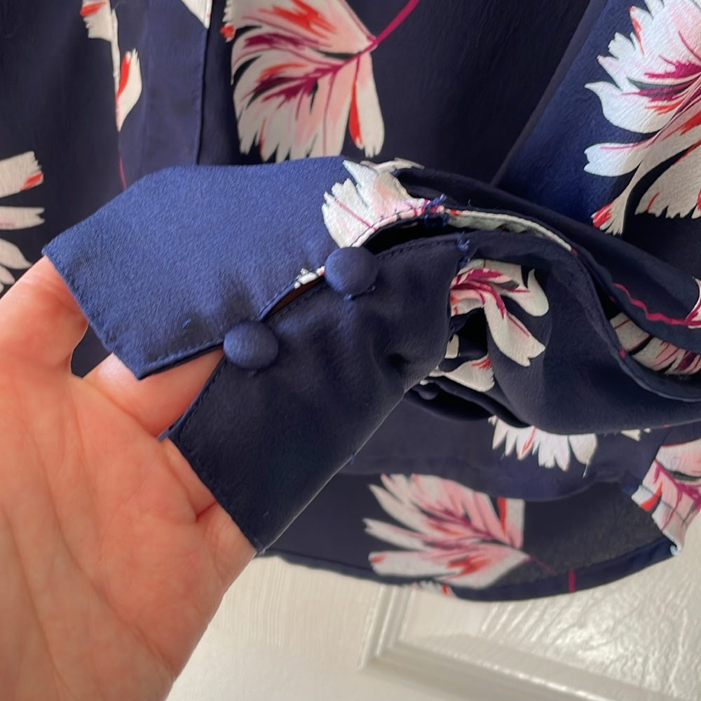 Express Botanical Pattern Blouse - image 5